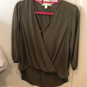 Olive green blouse